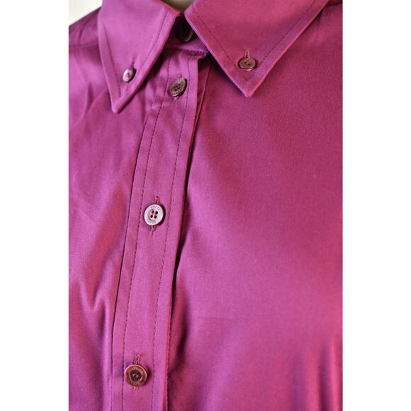 NEW GUCCI WINE COTTON KIMONO SLEEVE BUTTON BELTED MIDI DRESS 38 2 ITALY - Picture 8 of 12